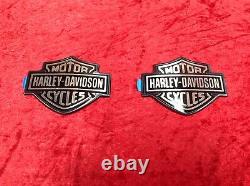 Genuine Harley Dyna Sportster Softail Street Touring Fuel Tank Emblems Badges