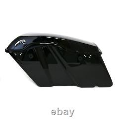 Gloss Black Panniers withLock set for Harley-Davidson FLHX Street Glide 17-17