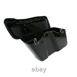 Gloss Black Panniers withLock set for Harley-Davidson FLHX Street Glide 17-17