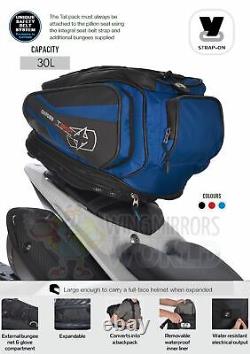 HARLEY-DAVIDSON STREET 750 T30R 30L Pillion Tailpack Bag Luggage Motorcycle Blue