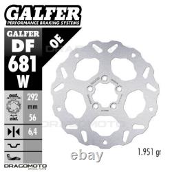 HARLEY FXDBI STREET BOB 2008 DF681W Rear Brake Disc Rotor GALFER