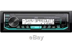 HARLEY PLUG AND PLAY MARINE JVC BLUETOOTH USB AUX RADIO With THUMB CONTROLS OPT XM