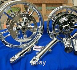 HARLEY RIM Exchange 2014, STREET GLIDE, FLHX ENFORCER CHROME WHEELS EXCHANGE