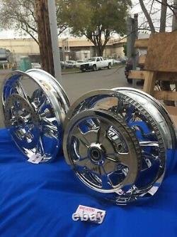 HARLEY RIM Exchange 2014, STREET GLIDE, FLHX ENFORCER CHROME WHEELS EXCHANGE