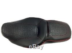 HARLEY Street Glide Seat Cover P52320-11 Red Stitching 2008-2018 COVER ONLY