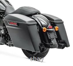 Hard Stretched side bags for Harley Davidson Street Glide FLHX 14-22 black mat