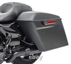 Hard Stretched side bags for Harley Davidson Street Glide FLHX 14-22 black mat