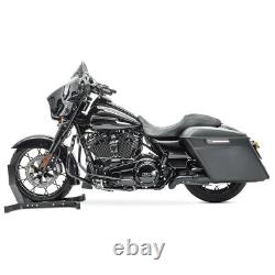 Hard Stretched side bags for Harley Davidson Street Glide FLHX 14-22 black mat