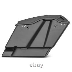 Hard Stretched side bags for Harley Davidson Street Glide FLHX 14-22 black mat