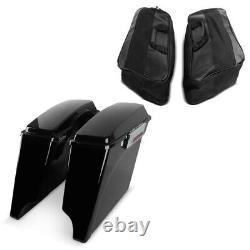 Hard saddlebags Stretched for Harley Street Glide 06-13 with inner bags