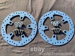 Harley 14-19 Chrome Front Enforcer Wheel Rotors Bolt Street Glide Exchange Progr