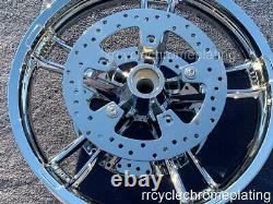 Harley 14-19 Chrome Front Enforcer Wheel Rotors Bolt Street Glide Exchange Progr