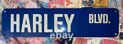 Harley Blvd Street Sign Thick Metal