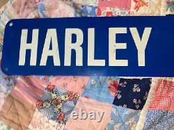 Harley Blvd Street Sign Thick Metal