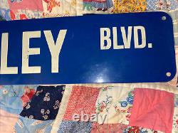 Harley Blvd Street Sign Thick Metal