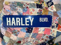 Harley Blvd Street Sign Thick Metal