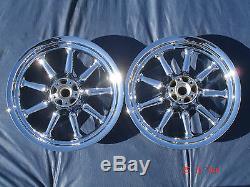 Harley Chrome 9 Spoke Wheels Street Glide Electra Glide Touring Outright Sale