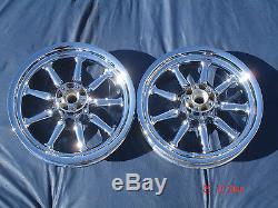 Harley Chrome 9 Spoke Wheels Street Glide Electra Glide Touring Outright Sale