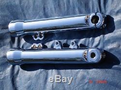 Harley Chrome Fork Sliders Legs Dyna Fit 06-13, FXDB Street BoB, Exchange Only FXD