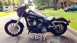 Harley Davidson Dyna FXD Street BoB Wheels Black Is Back 13 Spoke we install