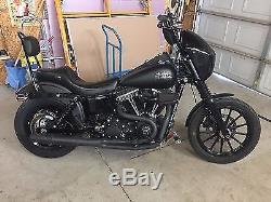 Harley Davidson Dyna Glide Street BoB Wheels Black Is Back 13 Spoke we install