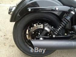 Harley Davidson Dyna Glide Street BoB Wheels Black Is Back 13 Spoke we install