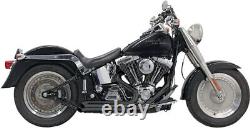 Harley Davidson FXST 1450 2000-2003 Exhaust Pro Street Turn Out Black