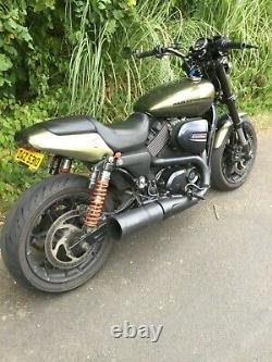 Harley Davidson Street Rod 750. Loads of extras. Sounds proper! Awesome machine