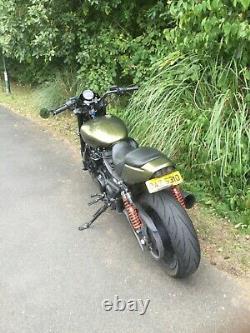 Harley Davidson Street Rod 750. Loads of extras. Sounds proper! Awesome machine