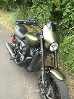 Harley Davidson Street Rod 750. Loads of extras. Sounds proper! Awesome machine