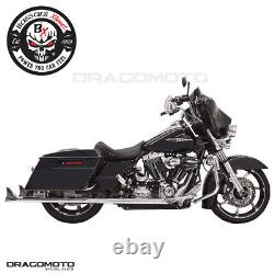 Harley FLHXSE 1800 ABS Street Glide CVO 2010-2015 Exhaust BASSANI Chrome 1F27E36