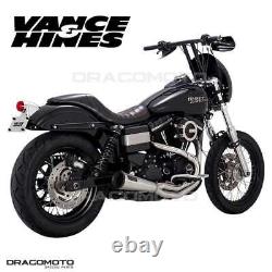 Harley FXDBA 1584 ABS Dyna Street Bob Limited 2013 27625 Full exhaust Vance&H