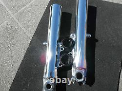 Harley Street Glide, Road King 2000-2013 POLISHED Lower Slider Fork Legs NO EXCH