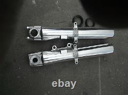 Harley Street Glide, Road King 2000-2013 POLISHED Lower Slider Fork Legs NO EXCH