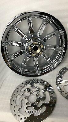 Harley Touring Impeller Chrome Wheels Rotors 2009-17 Street Glide (outright)