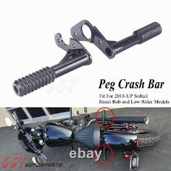 Highway Foot Pegs Crash Bar For Harley Softail Slim FLSL Street Bob FXBB 2018-20