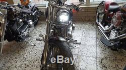 LED SCHEINWERFER 5,75 Harley Davidson FXDB Street Bob mit E Prüfung CHROME