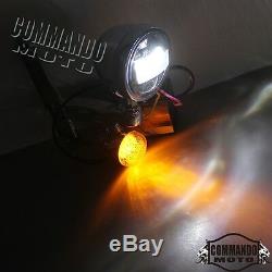 LED Spotlight Turn Signal Fog Bracket Light Lamp For Harley Touring Street Glide