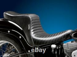 Le Pera Cherokee Seat Black Pleated 2 Up 18+ FXBB Harley Softail Street Bob
