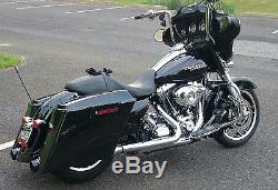 Mutazu Custom Black Stretched Side Covers Fits Harley Touring Road Glide Street
