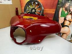 OEM 14-22 Harley Street Glide Front Outer Bat Wing Fairing Billiard Red