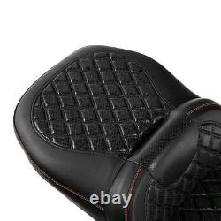 One Piece Rider Passenger Seat Fit For Harley Touring Street Road Glide 2009-Up
