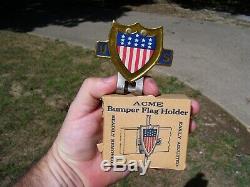 Original 1940s nos License plate topper Accessory vintage scta GM Ford Chevy