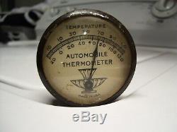 Original 1940s visor Gauge thermometer old Accessory vintage scta GM Ford Chevy