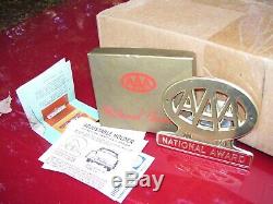 Original 1950s nos Accessory vintage License plate topper scta GM Ford Chevy