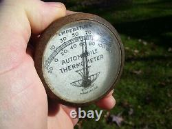 Original 1950s old auto Thermometer visor Accessory vintage scta GM Ford Chevy