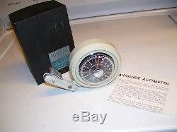 Original vintage 1950s Auto altimeter gauge barometer nos altitude part old car