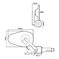 Oxford Motorcycle Shield Bar End Mirrors 22mm PAIR Fits Harley-Davidson Street