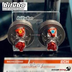 Pair Bitubo WMB0 356mm Black HD FXDB Dyna Street Bob 2012-2017 Shock absorbers