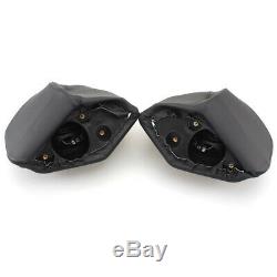 Pair Tour Pak Rear Trunk Pod Speaker Pods For Harley Touring Street Glide 14-up